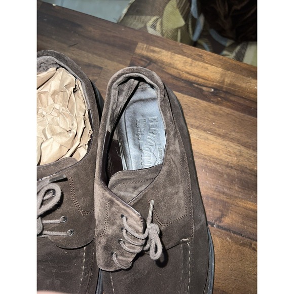 Mens Salvatore Ferragamo Brown Vintage Dress Shoe M 9 main image 8